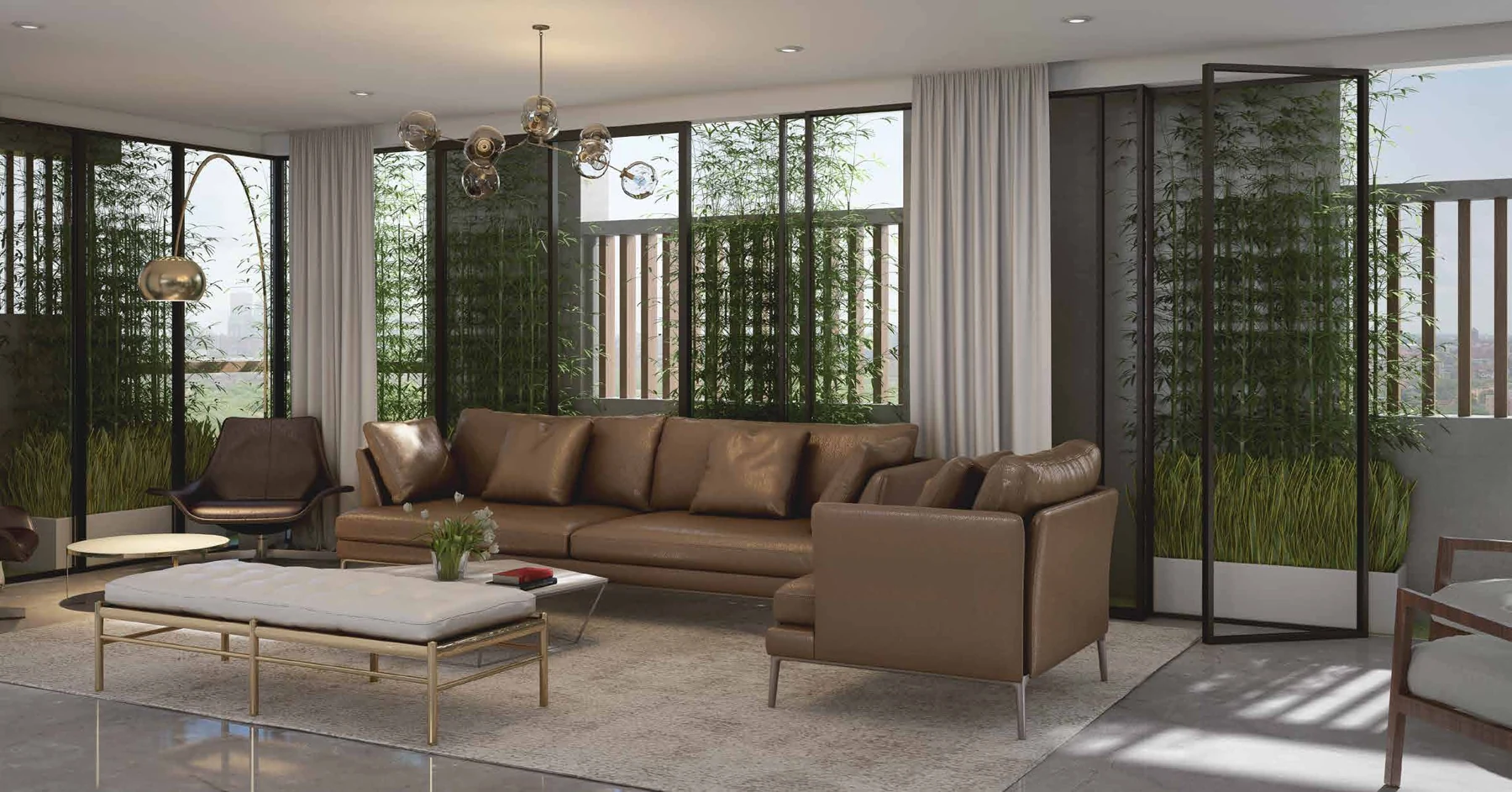 Bellevue 63 · Living room · Interior visualisation